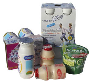 Probiotika - Probiotische Milch-Produkte - Probiotika gegen Verstopfung - Probiotika sind kein Wundermittel